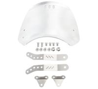 Déflecteur de Vent de Protection pour Pare-Brise de Moto, Pare-Brise Avant avec Support pour SV1000 SV400 GS750E CB1000SF CB750F CB400SF Bros CB1 GB400 SR500 Zephyr W650 (Argent)
