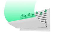 Déflecteur de vent for climatiseur central, anti-soufflage direct, déflecteur, for mural latéral(100cm)