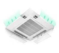 Déflecteur de vent pour climatisation centrale, unité supérieure anti-soufflage direct pour climatisation générale, l'installation de la boucle du déflecteur n'est pas facile à tomber 58 x 18