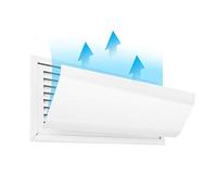 Déflecteur de vent pour climatiseur central déflecteur de pare-brise pour bureau, capot de déflecteur de soufflage anti-droit, 40 cm/60 cm/80 cm/90 cm/100 cm/120 cm de long
