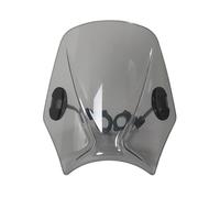 Déflecteur De Vent Sport Compact Et Personnalisé, Pare-Brise Rétro Universel pour Motos pour Benelli pour LEONCINO 250 2020-2024 pour LEONCINO 500 Déflecteur d'air pour Moto(Light Grey)