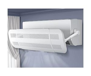 Déflecteur de vent télescopique pour climatiseur, support de montage suspendu anti-coup direct pliable réglable pour la protection contre le vent et l'air directionnel