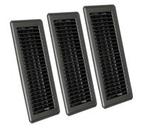 Déflecteur de Ventilation 4" x 12", Lot de 3 grilles de Ventilation Robustes en Acier, grilles de Ventilation avec Flux d'air réglable, grilles de Ventilation métalliques durables