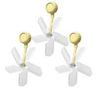 Déflecteur de ventilation - Conduit d'air réglable avec ventouses pour canaux - 3 lots de 3 - Guide d'air anti-soufflage pour chambre à coucher, bureau et chambres de bébé précises de la rivière, ce