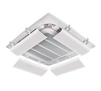 Déflecteur de Ventilation de Plafond Ajustable, Lot de 4 Déflecteur Climatisation, Accessoires Climatisation pour Une Meilleure Circulation de L'air(20 * 60cm/8 * 24in)