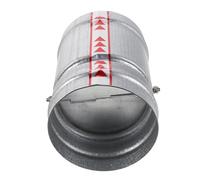 Déflecteur de Ventilation en Acier Galvanisé Inoxydable, Argenté, 4 | Réduit le Bruit du Vent, Installation Facile, Résistance aux Intempéries, Anti-retour D'air pour Conduits