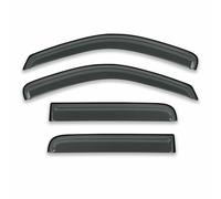 Déflecteur de vitre latérale Pour Mitsubishi L200 2015-2018 pour Triton Double Cab 4PCS Déflecteurs de fenêtre noirs Pare pour vent Voiture Pluie Front Ensemble de protection contre la pluie et le sol
