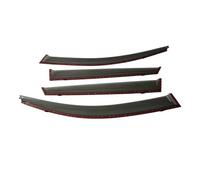 Déflecteur de vitres latérales Compatible pour Chevrolet Groove 2020 2021 2022 2023 2024, Pare-Brise, Pare-Soleil, Pluie, Neige, Vent(Chrome Strip-Carbon)