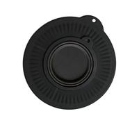 Déflecteur d'éclaboussures en silicone noir de 22,9 cm, écran de tête de mélange, accessoire de pâtisserie, réduit les déchets de farine pour la préparation de la pâte de restaurant, bol mélangeur en
