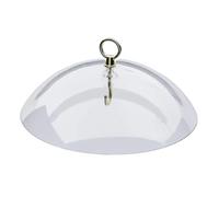 Déflecteur d'écureuil en plastique de 26 cm pour protéger les mangeoires suspendues contre la pluie, sans outil d'installation - Déflecteur transparent résistant aux intempéries pour suspendre une