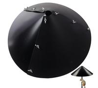 Déflecteur d'écureuil Enveloppant de 17 Pouces, Protection de mangeoire à Oiseaux en Plastique pour Poteau, Protection extérieure étanche