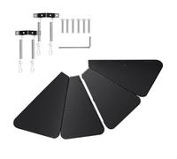 Déflecteur d'écureuil - Protection rotative pour mangeoire, bouclier de protection de défense double, barrière à ressort intégrée pour poteau de berger à l'extérieur | Mécanisme d'inclinaison pour