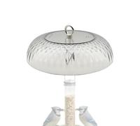 Déflecteur d'écureuil Transparent pour mangeoires à Oiseaux, Protection complète, Bouclier Transparent pour Station d'alimentation pour Animaux de Compagnie, résistant à l'humidité Pluie Neige