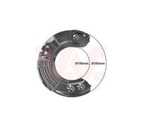 Déflecteur, disque de frein VAN WEZEL 0618371 convient pour BMW