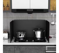 Déflecteur Pliable Anti-éclaboussures, Protection Anti-éclaboussures for Crédence, Facile À Nettoyer, Convient Aux Cuisinières À Gaz Et Aux Plaques À Induction(3F 35x80x40cm/13.8x31.5x15.7in)