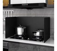 Déflecteur Pliable Anti-éclaboussures, Protection Anti-éclaboussures for Crédence, Facile À Nettoyer, Convient Aux Cuisinières À Gaz Et Aux Plaques À Induction(4F 30x80x40cm/11.8x31.5x15.7in)