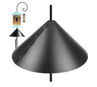 Déflecteur pour mangeoire pour oiseaux - Grand écureuil pour tige, protection enveloppante résistante aux intempéries | Bouclier de protection pour jardin, résistant à l'assemblage sans problème, pr
