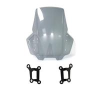 Deflecteur Réglable Moto Pour Suzuki Pour Katana Pour GSXS1000S 2019-2025 Moto Touring Pare-brise Pare-brise Double Bulle Déflecteur Vent Spoiler D'Extension(Light Smoke)