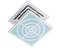 Déflecteur universel pour climatiseur de plafond, housse d'air intérieur, empêche la circulation directe de l'air froid, forme carrée, bleu, 60 x 60 cm - Idéal pour la maison et le bureau
