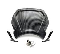 Déflecteur Vent pour CB125R pour CB300R 18-22 pour CB650R 19-23 pour CB1000R 18-20 Plaque Frontale Moto Déflecteur Pare-Brise Vintage(Carbon 300)