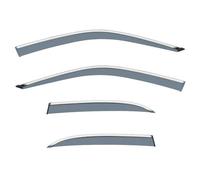 Déflecteur Vent pour Mazda 323 BJ 1998-2003, Pare-Soleil Latéraux en Acier Inoxydable, Bande De Garniture Fenêtre Latérale Chromée Vitres Décoratives