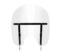 Déflecteur Vent pour pour Heritage pour Softail Classic FLSTC 2000-2017 Moto 17.5 ''Pare-Brise Transparent(Black Bracket)