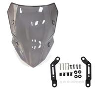 Déflecteur Vent Spoiler pour Kawasaki Z500 Z 500 SE ABS 2024 2025 Pare-Brise De Moto À Double Bulle Déflecteur Vent Avant Moto(Grey)