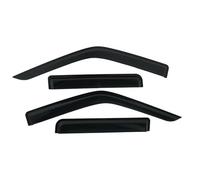 Deflecteur Vitre Voitur Convient pour Nissan Navara D22 1997-2015 4 pièces Pare-Brise Noir Pare-Pluie de Voiture