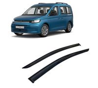 Deflecteur Vitre Voitur Déflecteurs pour Auto Déflecteurs de Vent Déflecteur d'air Déflecteur de Pluie Compatible avec VW Caddy 2021-2024 Fenêtre Latérale Collables 2 pièces CarJoy Montage Externe