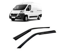 Deflecteur Vitre Voitur Déflecteurs pour Auto Déflecteurs de Vent Déflecteur d'air Déflecteur de Pluie Compatible avec Citroën Jumper Relay 2006-2024 Fenêtre Collables 2 pièces Montage Externe