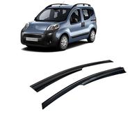 Deflecteur Vitre Voitur Déflecteurs pour Auto Déflecteurs de Vent Déflecteur d'air Déflecteur de Pluie Compatible avec Citroën Nemo 2007-2024 Fenêtre Collables Aérodynamique 2 pièces Montage Externe