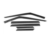 Deflecteur Vitre Voitur Lot de 4 ou 6 Pare-soleils pour Chery Jaecoo J7 2024-2025(6PCS Black)