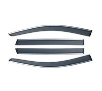 Deflecteur vitre Voiture Déflecteur Vitre Voiture pour Toyota pour Fortuner AN150 AN160 SW4 GR SRV 2016-2024 Accessoire Protection Anti-fumée Vitres Porte Déflecteurs de Vent(Transparent)