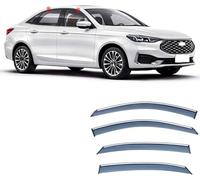 Déflecteur Vitre Voiture pour Ford Escort MK1 2015-2022 2023 2024,Déflecteurs d'air Fenêtre Latérale Pare-Pluie imperméable et résistant aux UV