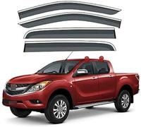 Deflecteur vitre Voiture pour Mazda BT-50 UP/UR/TF 2012-2020,Déflecteur Pare Pluie Avant Accessoires Déflecteur d'air Déflecteur de Pluie
