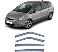 deflecteur Voiture pour Ford SMAX 2009-2014, Déflecteurs Vent Fenêtre Latérale Automatique Visières Protection Déflecteurs de Pluie Aérodynamiques