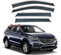 deflecteur Voiture pour Hyundai Santa Fe Ix45 2013-2018, Déflecteurs Vent Fenêtre Latérale Automatique Visières Protection Déflecteurs de Pluie Aérodynamiques