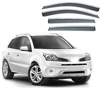 Deflecteur Voiture pour Renault Koleos 2011-2013,Placage Epaissi Fenêtre Latérale Visière Deflecteur d air Elégants Déflecteurs Latéraux Déflecteurs Pluie Aérodynamiques Accessoire Voiture