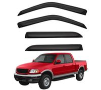 Déflecteurs Auto-adhésifs pour Ford F150 Double Cab MK10 1998-2004, Pare-Pluie pour vitres Protection Pluie Vent sans Bande chromée