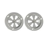 Déflecteurs d'aération de poêle à montage direct, 2 pièces de rechange, déflecteur d'aération, argent, acier inoxydable