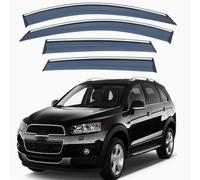 Deflecteurs d'air de Vent pour Chevrolet CAPTIVA MK1-C100-C140 2006-2018 | Déflecteurs de Vent Pluie d'air Déflecteurs de Vent Visières Latérales Acrylique Fumé Teinté Déflecteurs Latéraux Protection