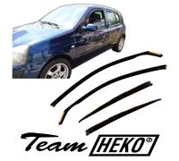Deflecteurs D'Air / De Vent Pour Clio 5-Portes 1998-2005 4-Pcs HEKO