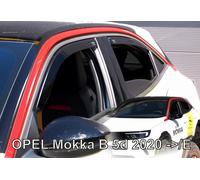 Deflecteurs D'Air / De Vent Pour Opel Mokka B Depuis 2020 5-Portes 4-Pcs HEKO