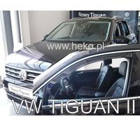 Deflecteurs D'Air / De Vent Pour VW Tiguan 2 2016-2024 5-Portes 2-Pcs HEKO