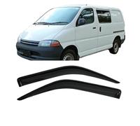 Déflecteurs d'air latéraux pour Toyota Hiace H100 H200 1989-2019, Pare-Pluie Noir, Pare-Brise de Porte, Pare-Soleil fumé foncé