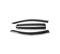 Déflecteurs d'air Pare-Pluie en Plastique PC avec Garniture Chromée pour Benz GLK300 2013 4 Pièces Visières Fenêtre