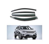 Déflecteurs d'air Pare-Pluie Et Pare-Soleil pour Ford Territory avec Garniture en Acier Inoxydable Ensemble De 4 Pièces Modèle 2019 Visières Fenêtre