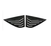 Deflecteurs d'air Persiennes de fenêtre, Pare-Soleil, déflecteur d'air, décoration Triangulaire, Compatible avec Lynk&Co 01 02 03(03 Piano black-2pcs)