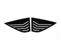 Deflecteurs d'air Persiennes de fenêtre, Pare-Soleil, déflecteur d'air, décoration Triangulaire, Compatible avec Lynk&Co 01 02 03(03 Carbon fiber-2pcs)