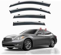 Déflecteurs d'air Pluie pour Infiniti Q70 Y51 2013+ imperméable et résistant aux UV Deflecteur Vitre Voiture Fenêtre Latérale Pare-Pluie